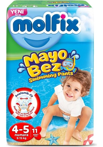 Nessiworld Molfix Mayo Bez 4-5 Beden 9-15 kg 11 Adet