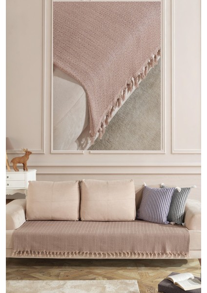 Oturma Yerini Kapatan 115X200 Koltuk Örtüsü Pamuklu | Modern ve Şık | Basic | Zarif Tasarım