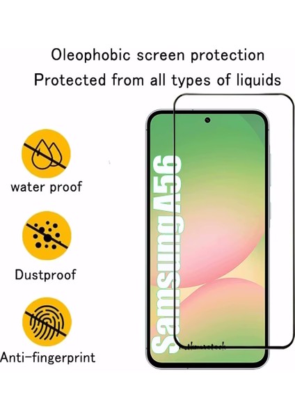 Samsung Galaxy A36 / A56 Uyumlu Tam Kapatan Şeffaf Esnek Seramik Kırılmaz Nano Cam Ekran Koruyucu