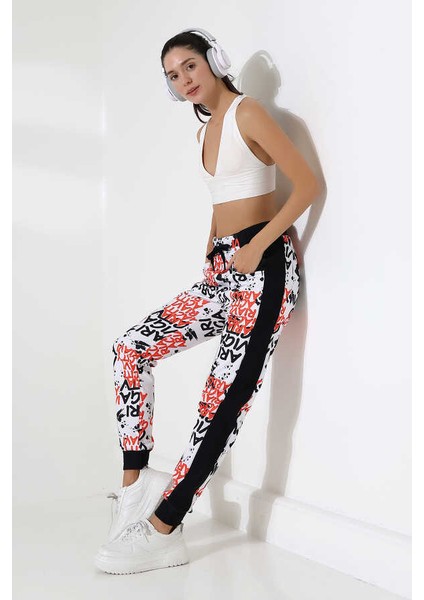 Kadın Karışık Desenli Slim Sokak Stili Eşofman Altı Ck 214 fiyatları