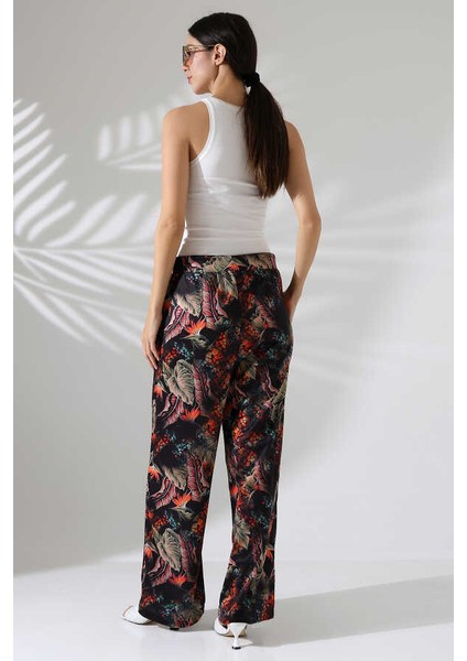 Kadın Desenli Palazzo Pantolon LL405 fiyatları