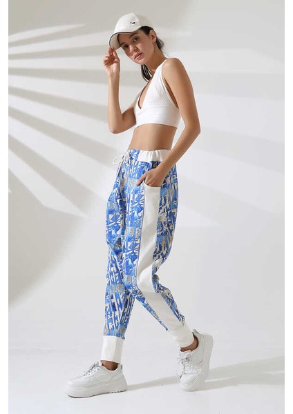 Kadın Karışık Desenli Hiphop Sokak Stili Eşofman Altı Tt 802 indirimleri