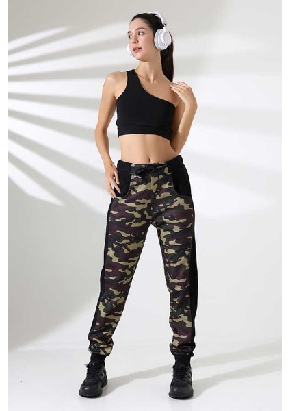 Kadın Kamuflaj Sokak Stili Eşofman Altı Ck 212 modelleri