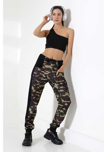 Kadın Kamuflaj Sokak Stili Eşofman Altı Ck 212 indirimleri