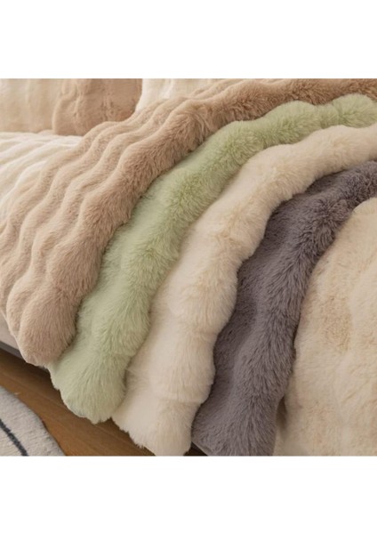 Kalın Tavşan Peluş Baklava Desen Üç Kişilik Kanepe ( 1ADET ) Ölçüm 80*190CM Oturmak Için Sadece fırsatları