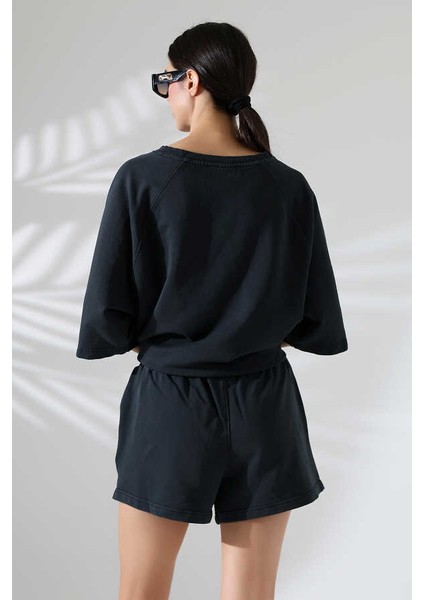 Kadın Siyah Tişört Şort Takım Msc 2078 fiyatları
