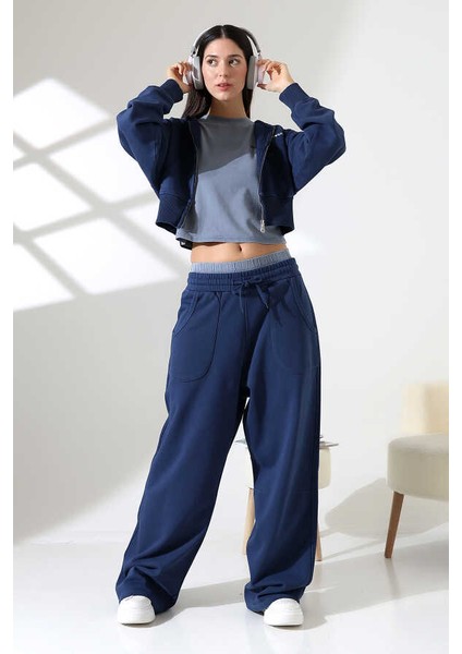 Kadın Soft Indigo Eşofman Altı Msc 310ALT