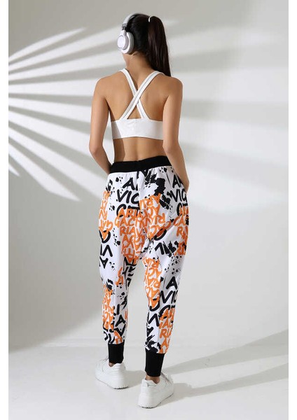 Kadın Karışık Desen Yarım Şalvar Sokak Stili Eşofman Altı Jp 700 indirimleri