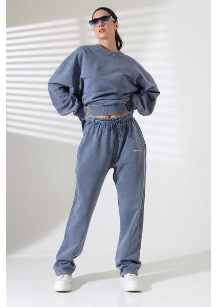 Kadın Soft Indigo Eşofman Altı MSC317ALT