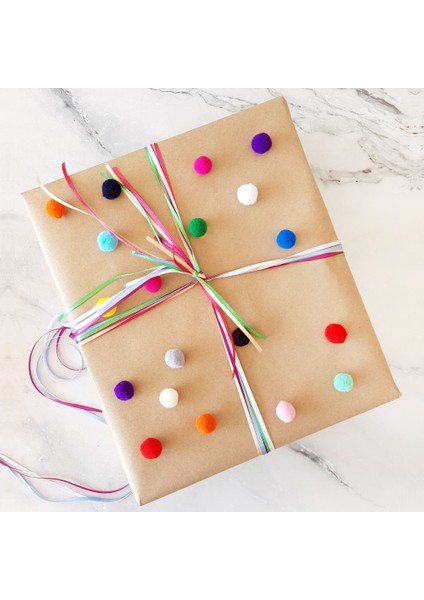 Peluş Ponpon, 1. 5 cm 200 Adet Beyaz fiyatları