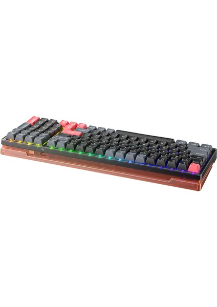 K600-B100 Lite Kablolu Brown Switch Rgb Siyah Ingilizce Gaming Klavye