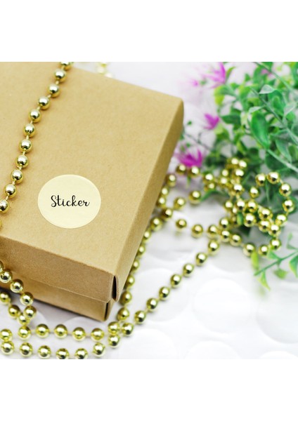 Sticker, Yuvarlak, 3.2 cm Beyaz fırsatları