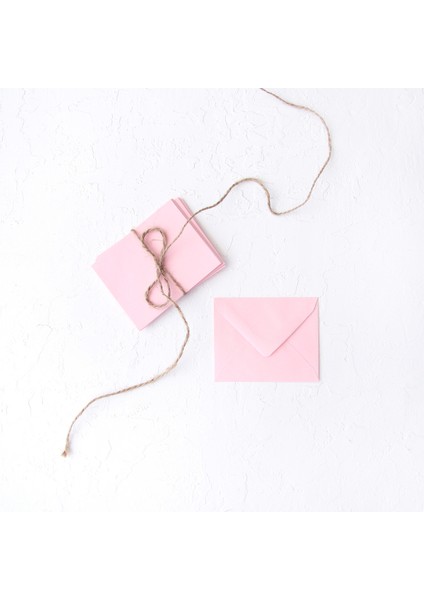 Minik Zarf, 7x9 cm 50 Adet (Açık Pembe)