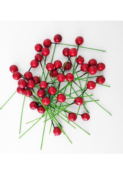 Mini Telli Berry, Kırmızı 100 Adet