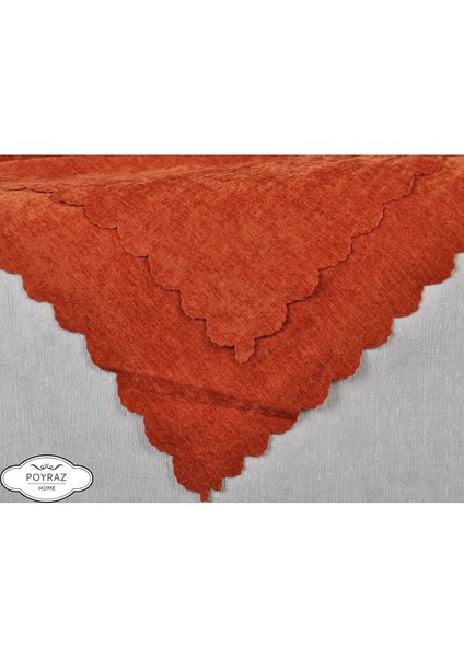 Parlak Şönil Kiremit Çift Taraflı Koltuk Çekyat Örtüsü Şalı fiyatları