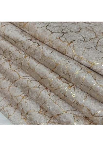 Koltuk Çekyat Örtüsü Yenimoda Altın Varaklı Dekoratif Süngerli Koltukörtüsü 1ADET Krem