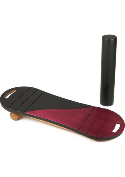 Siyah/kırmızı Denge Tahtası Balance Roller Board Çift Fonksiyonlu Sörf Eğitim Tahtası Kaykay Eğitim Tahtası fiyatları