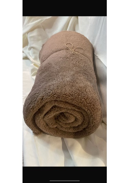 Welsoft Peluş Koltuk Örtüsü Bej Renk 190X210 cm