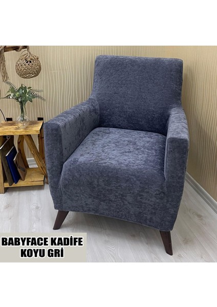 Babyface Kadife Kumaş 2 Adet Üçlü & Çekyat- 2 Adet Tekli Set Koltuk Kılıfı modelleri