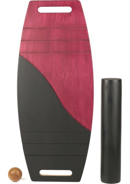 Siyah/kırmızı Denge Tahtası Balance Roller Board Çift Fonksiyonlu Sörf Eğitim Tahtası Kaykay Eğitim Tahtası modelleri