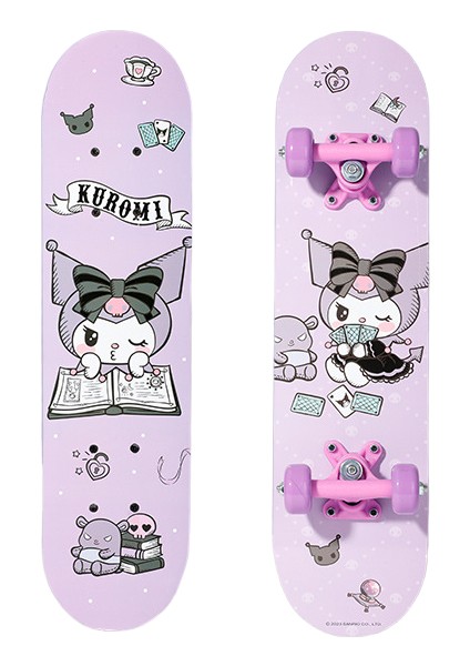 Sanrio Çocuk Kaykay 3-6-12 Yaş Erkek Kız Scooter Dört Tekerlekli Çift Rocker Yüksek Elastik Kasnağı (Yurt Dışından)