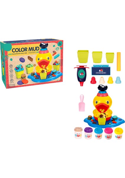 Çocuklar Dıy Ördek El Yapımı Yaratıcı Renkli Çamur Oyuncak (Yurt Dışından)