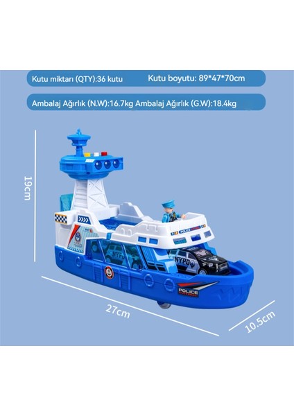 Simülasyon Açık Deniz Yangın Gemisi Modeli Işık Ses Efektleri ile Açılabilir ve Kapanabilir Oyuncak Modeli (Yurt Dışından)