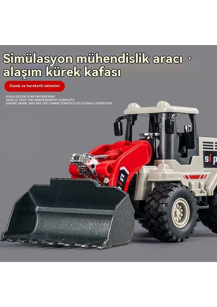 Simülasyon Mühendislik Araba Alaşım Kürek Çocuk Mühendislik Arabası Eğitici Oyuncak (Yurt Dışından)