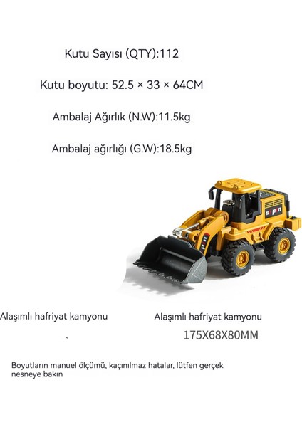 Simülasyon Mühendislik Araba Alaşım Kürek Çocuk Mühendislik Arabası Eğitici Oyuncak (Yurt Dışından)