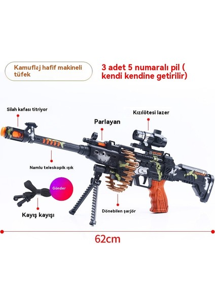 Çocuk Çok Fonksiyonlu Ses ve Işık Ses Efektleri Başlatıcı Oyuncak (Yurt Dışından)