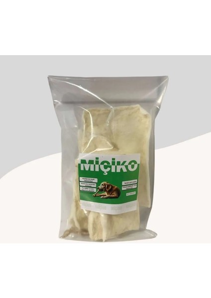 Beyaz Doğal Deri Cips Köpek Ödülü 100 Gramlık Paket