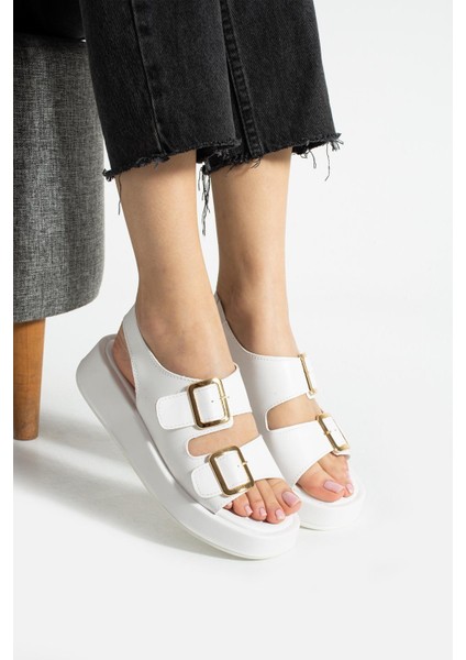 Adel Dolgu Taban Kadın Sandalet Hafif Yazlık Ayakkabı Rahat Taban