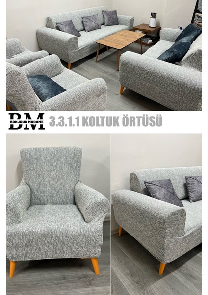 Koltuk Örtüsü 3.3.1.1 Koltuk Kılıfı Jakarli Likrali Kumaş. Ev Tekstili Koltuk Örtüsü Takımı