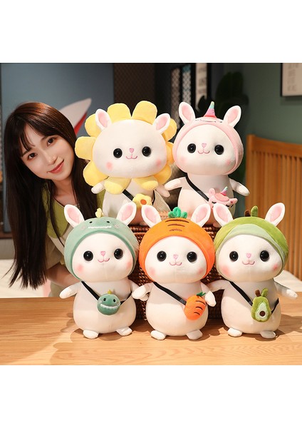 Sun Bunny Peluş Oyuncak Bebek Tavşan Bebek Çocuk Hediyesine Dönüştürüldü Sevimli Yaratıcı Tavşan (Yurt Dışından) fırsatları