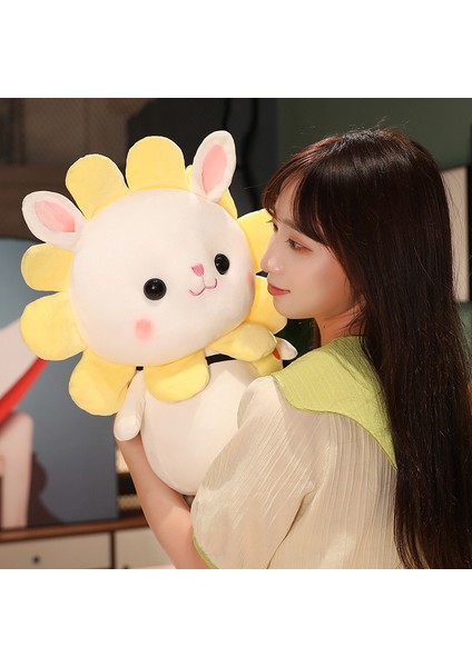 Sun Bunny Peluş Oyuncak Bebek Tavşan Bebek Çocuk Hediyesine Dönüştürüldü Sevimli Yaratıcı Tavşan (Yurt Dışından) indirimleri