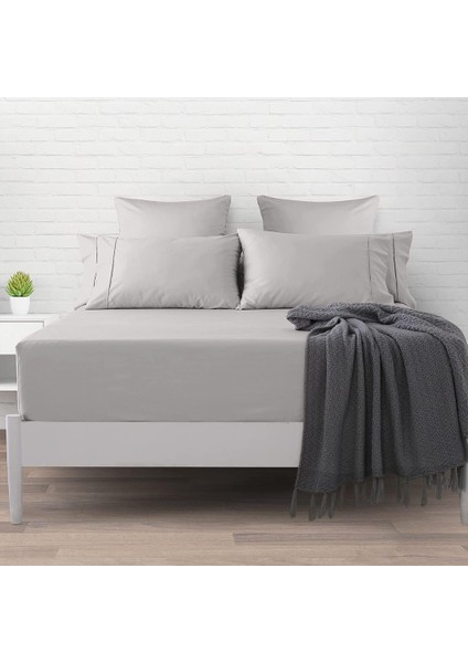 Keeplondon KLHOME611 Utopıa Fitted Tek Kişilik Çarşaf Gri