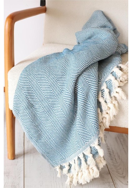 Kolları Örten Mavi Battal Boy Koltuk, Çekyat Örtüsü 180X300 cm modelleri