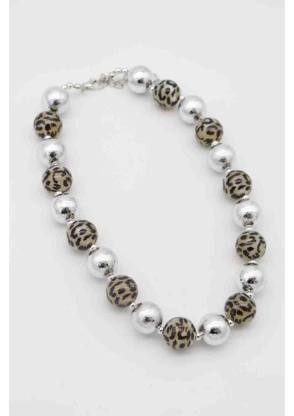 Leopar Desen Vip Kolye