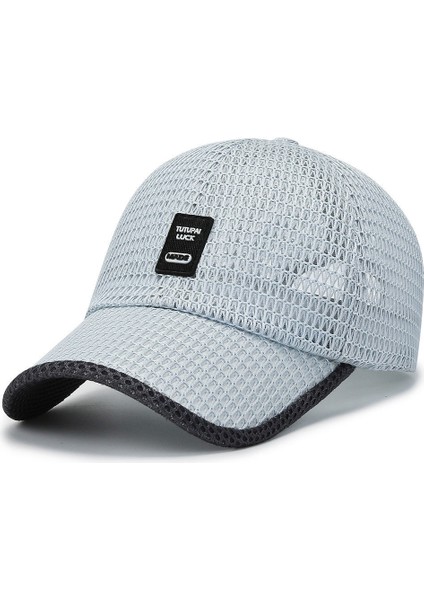 Erkek Güneşlik Şapkası Açık Hızlı Kuru Ağ Şapkası Nefes Alabilen Beyzbol Şapkası (Yurt Dışından)