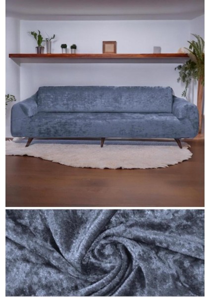 Kadife 3 Kişilik Koltuk Örtüsü Lastikli Kanepe Örtüsü | Lastikli Koltuk Örtüsü | Koltuk Kılıfı