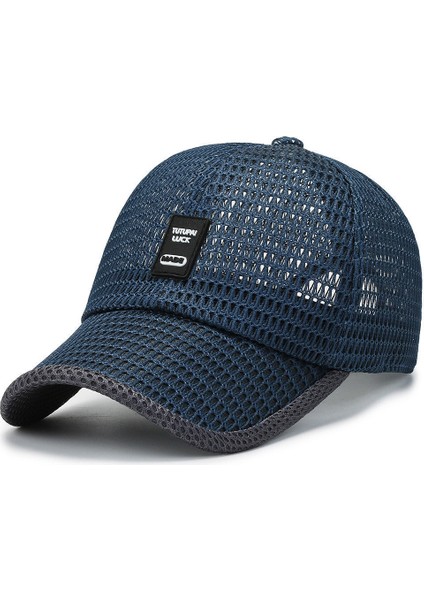 Erkek Güneşlik Şapkası Açık Hızlı Kuru Ağ Şapkası Nefes Alabilen Beyzbol Şapkası (Yurt Dışından)