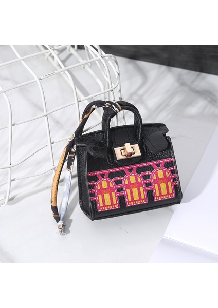 H Şekilli Mini Ev Sevimli Çanta Moda Süsleme Bozuk Para Cüzdanı (Yurt Dışından)
