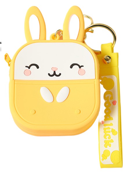 Silikon Karikatür Sevimli Anahtarlık Ins Sevimli Kıstırma Müzik Cüzdan (Yurt Dışından)