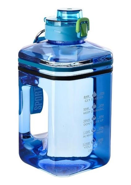 2.2l Su Şişesi Büyük Kapasiteli Zaman Ölçeği ile (Yurt Dışından)