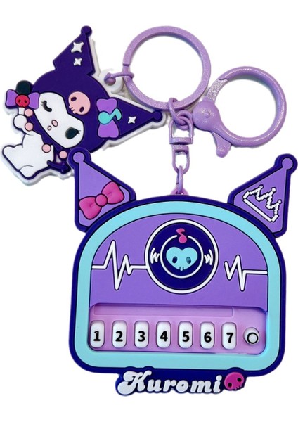 Yaratıcı Sanrio Kuromi Şarkı Piyano Oyuncak Anahtarlık (Yurt Dışından)