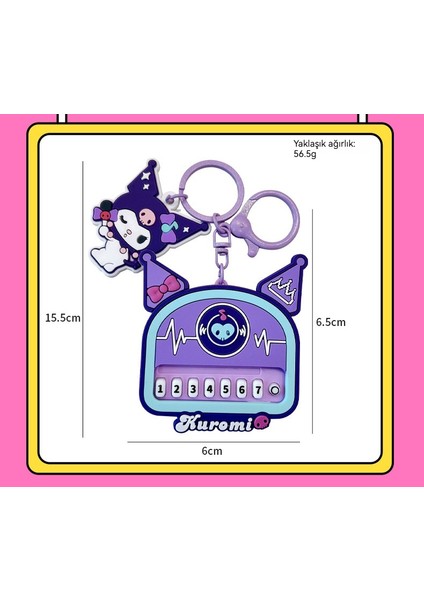 Yaratıcı Sanrio Kuromi Şarkı Piyano Oyuncak Anahtarlık (Yurt Dışından) fiyatları