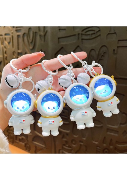 Yaratıcı Yıldızlı Gece Lambası Astronot Anahtarlık (Yurt Dışından)