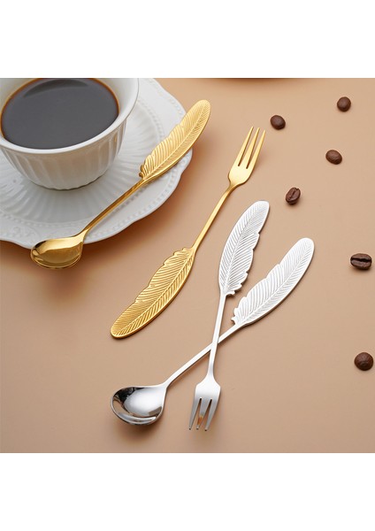 304 Paslanmaz Çelik Kaşık Yüksek Değerli Sofra Yaratıcı Tüy Kaşık (Yurt Dışından) fiyatları