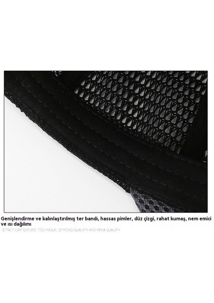 Erkek Güneşlik Şapkası Açık Hızlı Kuru Ağ Şapkası Nefes Alabilen Beyzbol Şapkası (Yurt Dışından) modelleri