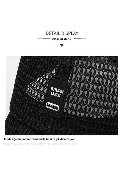 Erkek Güneşlik Şapkası Açık Hızlı Kuru Ağ Şapkası Nefes Alabilen Beyzbol Şapkası (Yurt Dışından) fırsatları